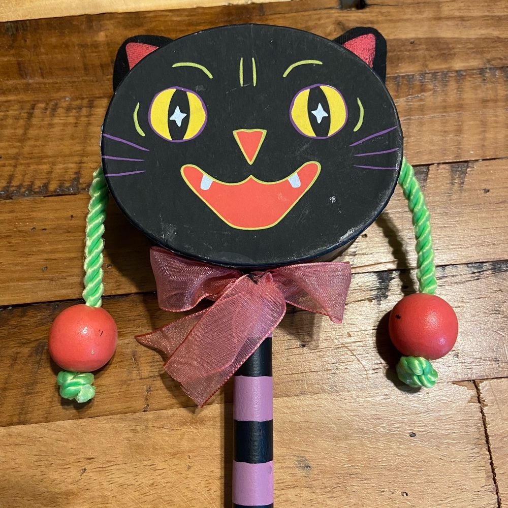 Halloween black cat noise maker